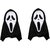 Holi Halloween Costume Party Long Face  Ghost Scary Scream Mask Face for fun in Holi ( set of 2)