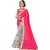 Sargam Fashion Embroidered Pink And Beige Georgette Traditional PartyWear Saree. - SRMBPINKCORD