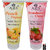 ADS Strawberry  Cherry, Peach  Papaya Facial Scrub With Free Laperla Kajal Pack Of 2