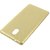 Stuffcool Leather Hard Back Case Cover for Nokia 3 - Gold (Feather Light Weight Case)