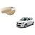Stylish Beige Arm Rest Console For Maruti Suzuki Celerio - Arm Rest in Chrome Design with Ashtray, Cup Holder And Storage