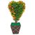 Adaspo Artificial Heart Plant Best Gift For Her / Him For Valentine ( 31X17X10 CM ) (Orange)