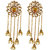 Meia Gold Plated Gold Alloy Dangle Kan Chain Earrings For Women