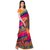 Leeps Prints Multicolor Bhagalpuri Silk Printed Saree With Blouse