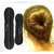 Homeoculture set of Large and small Womens Magic Foam Sponge Hairdisk Hair Device Donut Quick Messy Bun Updo Headwear