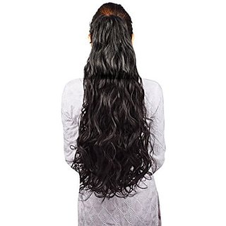 Homeoculture Halo Natural Black hair extension with Plastic clutcher 24 inches
