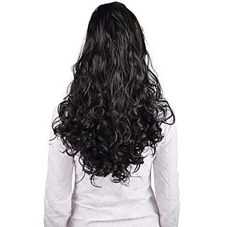 Homeoculture Black Hair Extension With Plastic Clutcher 24 Inches