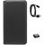 TBZ PU Leather Flip Cover Case for Lenovo Vibe K5 Plus with Cute Micro USB OTG Adapter and Data Cable -Black