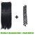 Homeoculture Straight Synthetic 30 inch Hair Extension With Free French Braid too (Black)