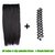 Homeoculture Straight Synthetic 30 inch Hair Extension With Free French Braid tool (Brown)