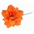 Homeoculture Bright Orange Stem Flower Hair Clips | Pack of 2 pieces | looks like Natural Flower | Latest Design Hair Accessories