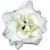 Homeoculture White Stem Flower Hair Clips | Pack of 2 pieces | looks like Natural Flower | Latest Design Hair Accessories