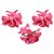 Homeoculture Bright Pink Orchid Flower Hair Clips | Pack of 2 pieces | looks like Natural Flower | Latest Design Hair Accessories