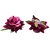 Homeoculture Pack Of 2 Magenta Color Rose Flower Hair Clips Looks Like Natural Rose | Latest Design Hair Accessories