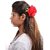 Homeoculture Pack Of 2 Magenta Color Rose Flower Hair Clips Looks Like Natural Rose | Latest Design Hair Accessories