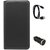 TBZ PU Leather Flip Cover Case for Oppo Joy 3 with Car Charger and Data Cable -Black