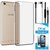 TBZ Transparent Silicon Soft TPU Slim Back Case Cover for Vivo Y53 with Earphone and Tempered Screen Guard
