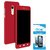 TBZ Front & Back Case Cover for Motorola Moto G5 Plus with Tempered Screen Guard -Red