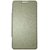 TBZ Flip Cover Case for Micromax Canvas Mega Q417 -Golden