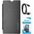 TBZ Flip Cover Case for Nokia Lumia 520/525 with Data Cable and Screen Guard -Black