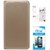 TBZ PU Leather Flip Cover Case for Samsung Z2 with Nossy Sim Adaptor and Tempered Screen Guard -Golden