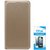 TBZ PU Leather Flip Cover Case for LYF Water 10 with Tempered Screen Guard -Golden