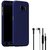 TBZ Front & Back Case Cover for Vivo Y66 with Earphone -Blue