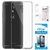 TBZ Transparent Silicon Soft TPU Slim Back Case Cover for Gionee A1 with Nossy Sim Adaptor and Tempered Screen Guard