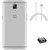 TBZ Transparent Silicon Soft TPU Slim Back Case Cover for OnePlus 3 / OnePlus 3T with Micro USB OTG Connector Adapter and C-Type Data Cable