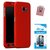 TBZ 360 Degree Protection Front & Back Case Cover Cover for Samsung Galaxy J7 Max with Phone Ring Holder and Tempered Screen Guard -Red
