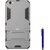 TBZ Tough Heavy Duty Shockproof Armor Defender Dual Protection Layer Hybrid Kickstand Back Case Cover for Vivo V5 with Stylus -Grey