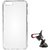 TBZ Transparent Silicon Soft TPU Slim Back Case Cover for OnePlus 5 with Mobile Car Mount Holder Stand