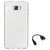 TBZ Transparent Silicon Soft TPU Slim Back Case Cover for Samsung Galaxy On Max with OTG Cable