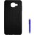 TBZ Rubberised Silicon Soft Back Cover Case for Samsung Galaxy On Max with Stylus  -Black