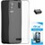 TBZ Transparent Silicon Soft TPU Slim Back Case Cover for Lyf Wind 3 with OTG Adaptor and Tempered Screen Guard