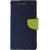 TBZ Diary Wallet Flip Cover Case for Samsung Galaxy J7 Max -Blue-Green