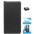 TBZ PU Leather Flip Cover Case for Lyf Water 7 with OTG Adaptor and Tempered Screen Guard -Black
