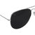 Opticalskart Oksm003c1 Silver Black Aviator Sunglasses