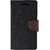 TBZ Diary Wallet Flip Cover Case for Motorola Moto G5 Plus -Black-Brown