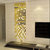 LOOK DECOR Chips Square Golden (pack of 100) Code 1  Acrylic Wall Sticker (5 205)