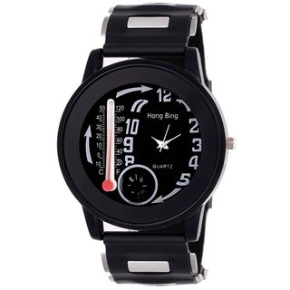Watch with temperature and compass outlet
