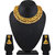 Asmitta Traditional Pearl Gold Plated Choker Style Necklace Set For Women