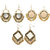 Aabhu Fashionable Stylish Fancy Party Wear Traditional Combo of 3 Pair Earrings