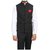 OORA HARTMANN Men's Black Color Woven Cotton Blend Nehru and Modi Jacket Ethnic Style For Party Wear