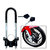 STAR SHINE Motorcycle Front Wheel Lock Heavy Duty Front Shocker Lock Bike U-Lock with Mounting Bracket for All Motorcycles, Dirt Bike, Road Bike, Mountain Bike, Electric Bike, Universal U Lock for Bike (Silver Black) For Royal  BULLET 350