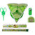ZEVORA Geometry stand Bear Art Plastic Pencil Box (Set of 1, Green)