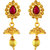 Asmitta Jewellery Enchanting Gold Plated Zinc Opera Style Necklace Set For Women