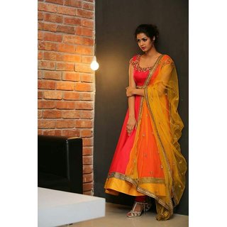 shopclues designer anarkali suit