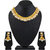 Asmitta Exquitely Gold Plated Choker Style Necklace Set For Women