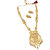 JewelMaze Gold Plated  Haram Necklace Set-1107939